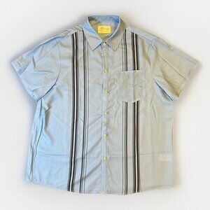 Men's Hawaiian Shirts Brand Hawaiian Shirt Size XL Light Blue/Black Vacation